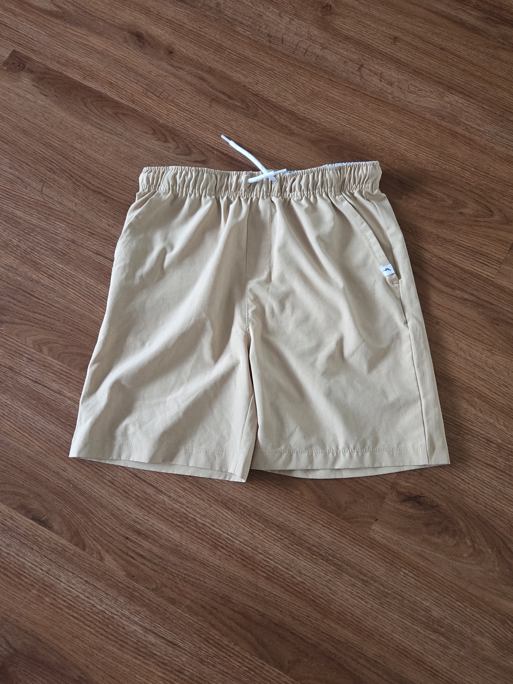 Tommy Bahama Kids Beige Drawstring Shorts in Large